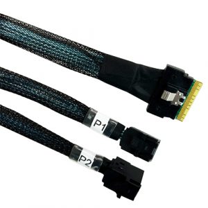 SFF-8654 to 2x SFF-8643 - CI Design